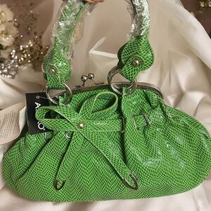 Ashro Green Satchel Bag